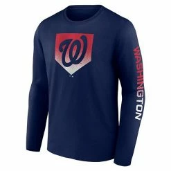 Men's Fanatics Branded Navy Washington Nationals Iconic Clear Sign Long Sleeve T-Shirt -Metaverse shop unnamed file 17068