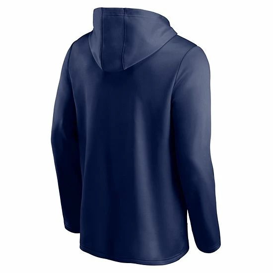 Men's Fanatics Branded Navy Milwaukee Brewers Primary Logo Full-Zip Hoodie 6 Men's Fanatics Branded Navy Milwaukee Brewers Primary Logo Full-Zip Hoodie - Image 4