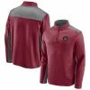 Men's Fanatics Branded Red Atlanta United FC Primary Logo 1/4-Zip Fleece Jacket