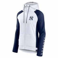 Women's Fanatics Branded White/Navy New York Yankees Iconic Raglan Full-Zip Hoodie 4 Women's Fanatics Branded White/Navy New York Yankees Iconic Raglan Full-Zip Hoodie -Metaverse shop unnamed file 171