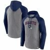 Men's Fanatics Branded Heathered Gray/Navy New York Giants By Design Raglan Pullover Hoodie -Metaverse shop unnamed file 1711