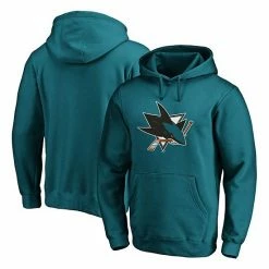 Men's Fanatics Branded Teal San Jose Sharks Primary Team Logo Fleece Pullover Hoodie -Metaverse shop unnamed file 17125