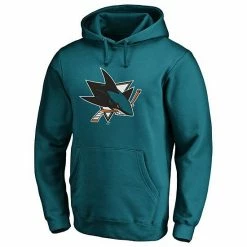 Men's Fanatics Branded Teal San Jose Sharks Primary Team Logo Fleece Pullover Hoodie -Metaverse shop unnamed file 17126