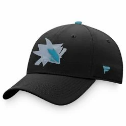 Men's Fanatics Branded Black San Jose Sharks Details Flex Hat