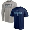 Men's Fanatics Branded Deep Sea Blue/Heathered Gray Seattle Kraken 2-Pack T-Shirt Combo Set 2 Men's Fanatics Branded Deep Sea Blue/Heathered Gray Seattle Kraken 2-Pack T-Shirt Combo Set -Metaverse shop unnamed file 17189