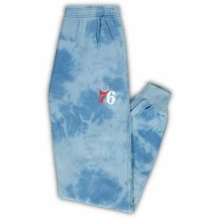 Men's Fanatics Branded Royal Philadelphia 76ers Big & Tall Wordmark Cloud Dye Jogger Pants