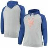 Men's Fanatics Branded Heathered Gray/Royal New York Mets Big & Tall Raglan Pullover Hoodie -Metaverse shop unnamed file 17211