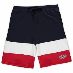 Men's Fanatics Branded Navy/Red Minnesota Twins Big & Tall Custom Color Shorts