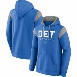 Men's Fanatics Branded Blue Detroit Lions Call The Shot Pullover Hoodie -Metaverse shop unnamed file 17268