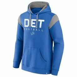 Men's Fanatics Branded Blue Detroit Lions Call The Shot Pullover Hoodie -Metaverse shop unnamed file 17269