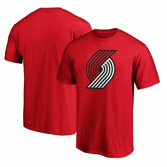 Men's Fanatics Branded Red Portland Trail Blazers Primary Team Logo T-Shirt Men's Fanatics Branded Red Portland Trail Blazers Primary Team Logo T-Shirt -Metaverse shop unnamed file 17277
