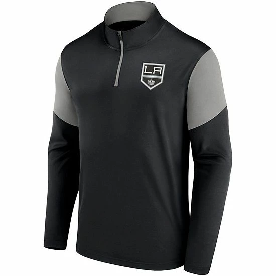 Men's Fanatics Branded Black Los Angeles Kings Logo Quarter-Zip Jacket Men's Fanatics Branded Black Los Angeles Kings Logo Quarter-Zip Jacket -Metaverse shop unnamed file 17298
