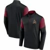 Men's Fanatics Branded Black Arizona Coyotes Logo Quarter-Zip Jacket