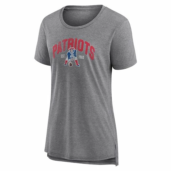 Women's Fanatics Branded Heathered Gray New England Patriots Drop Back Modern T-Shirt Women's Fanatics Branded Heathered Gray New England Patriots Drop Back Modern T-Shirt -Metaverse shop unnamed file 17309