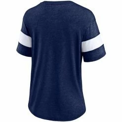 Women's Fanatics Branded Heathered Navy Detroit Tigers Wordmark V-Neck Tri-Blend T-Shirt -Metaverse shop unnamed file 17406