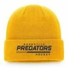 Men's Fanatics Branded Gold Nashville Predators Authentic Pro Locker Room Cuffed Knit Hat -Metaverse shop unnamed file 17415