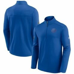 Men's Fanatics Branded Royal New York Islanders Authentic Pro Travel And Training Quarter-Zip Jacket