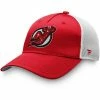 Women's Fanatics Branded Red New Jersey Devils Exclusive Trucker Snapback Hat