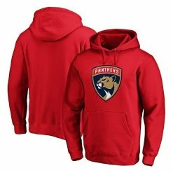 Men's Fanatics Branded Red Florida Panthers Primary Team Logo Fleece Pullover Hoodie -Metaverse shop unnamed file 17493