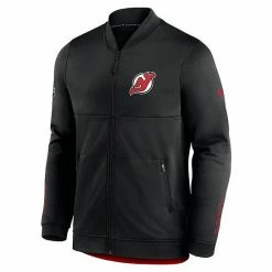 Men's Fanatics Branded Black New Jersey Devils Locker Room Full-Zip Jacket -Metaverse shop unnamed file 17543