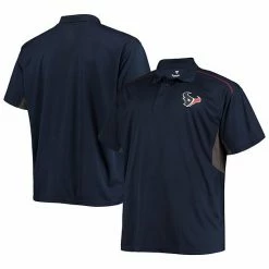 Men's Fanatics Branded Navy/Charcoal Houston Texans Big & Tall Polo -Metaverse shop unnamed file 17546