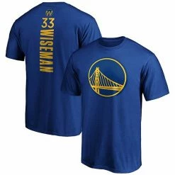 Fanatics Men's Majestic James Wiseman Royal Golden State Warriors Playmaker Name & Number T-Shirt
