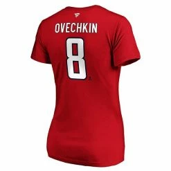 Women's Fanatics Branded Alexander Ovechkin Red Washington Capitals Plus Size Name & Number Scoop Neck T-Shirt -Metaverse shop unnamed file 17563