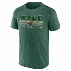 Men's Fanatics Branded Heathered Green Minnesota Wild Prodigy Performance T-Shirt -Metaverse shop unnamed file 1757