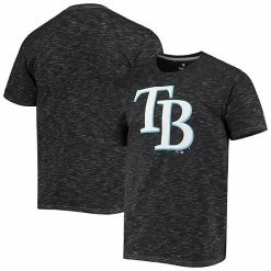 Men's Fanatics Branded Charcoal Tampa Bay Rays Official Logo Space Dye T-Shirt -Metaverse shop unnamed file 17570