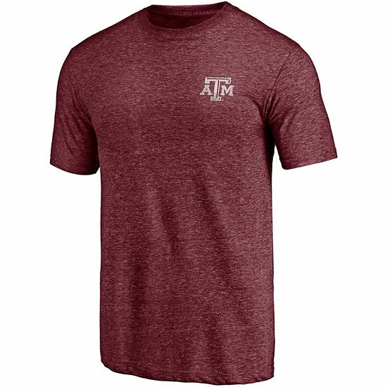 Men's Fanatics Branded Heathered Maroon Texas A&M Aggies Wavy Tri-Blend T-Shirt 5 Men's Fanatics Branded Heathered Maroon Texas A&M Aggies Wavy Tri-Blend T-Shirt - Image 3