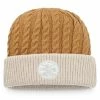 Men's Fanatics Branded Natural/Brown Oakland Athletics Outdoor Play Cuffed Knit Hat -Metaverse shop unnamed file 17625