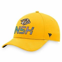 Men's Fanatics Branded Gold Nashville Predators Authentic Pro Team Locker Room Adjustable Hat