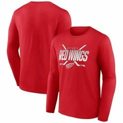 Men's Fanatics Branded Red Detroit Red Wings Covert Long Sleeve T-Shirt -Metaverse shop unnamed file 1776