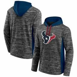 Men's Fanatics Branded Heathered Charcoal/Navy Houston Texans Instant Replay Pullover Hoodie -Metaverse shop unnamed file 17776