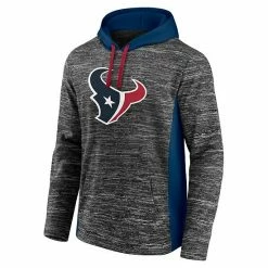 Men's Fanatics Branded Heathered Charcoal/Navy Houston Texans Instant Replay Pullover Hoodie -Metaverse shop unnamed file 17777