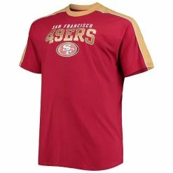 Men's Fanatics Branded George Kittle Scarlet San Francisco 49ers Big & Tall Sleeve Panel Player Name & Number T-Shirt -Metaverse shop unnamed file 17802