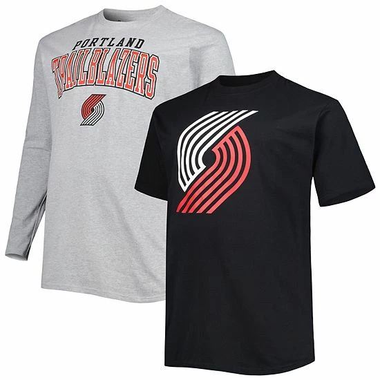 Men's Fanatics Branded Black/Heather Gray Portland Trail Blazers Big & Tall Square Up Combo T-Shirt Set Men's Fanatics Branded Black/Heather Gray Portland Trail Blazers Big & Tall Square Up Combo T-Shirt Set -Metaverse shop unnamed file 17807
