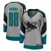 Women's Fanatics Branded Brent Burns Gray San Jose Sharks 2020/21 Special Edition Breakaway Player Jersey -Metaverse shop unnamed file 17820