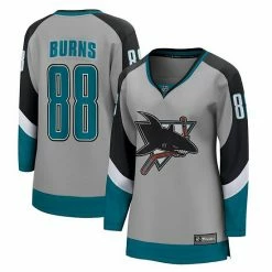 Women's Fanatics Branded Brent Burns Gray San Jose Sharks 2020/21 Special Edition Breakaway Player Jersey -Metaverse shop unnamed file 17821