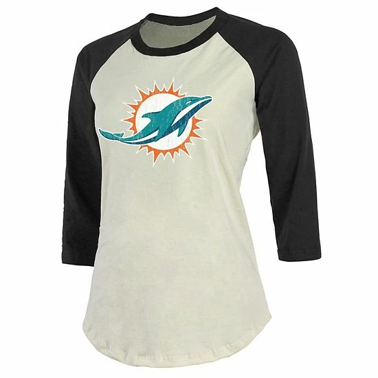 Women's Fanatics Branded Tua Tagovailoa Cream/Black Miami Dolphins Vintage Player Name & Number Raglan 3/4-Sleeve T-Shirt Women's Fanatics Branded Tua Tagovailoa Cream/Black Miami Dolphins Vintage Player Name & Number Raglan 3/4-Sleeve T-Shirt -Metaverse shop unnamed file 17841
