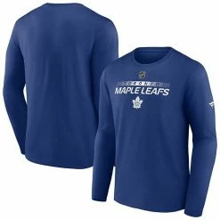 Men's Fanatics Branded Blue Toronto Maple Leafs Authentic Pro Core Collection Prime Wordmark Long Sleeve T-Shirt -Metaverse shop unnamed file 17870