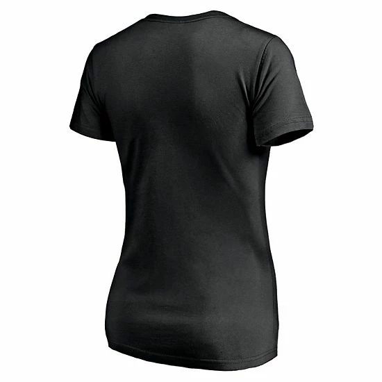 Women's Fanatics Branded Black Los Angeles Lakers Mascot In Bounds V-Neck T-Shirt 5 Women's Fanatics Branded Black Los Angeles Lakers Mascot In Bounds V-Neck T-Shirt - Image 3