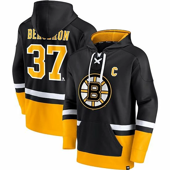Men's Fanatics Branded Patrice Bergeron Black/Gold Boston Bruins Player Lace-Up V-Neck Pullover Hoodie Men's Fanatics Branded Patrice Bergeron Black/Gold Boston Bruins Player Lace-Up V-Neck Pullover Hoodie -Metaverse shop unnamed file 17888