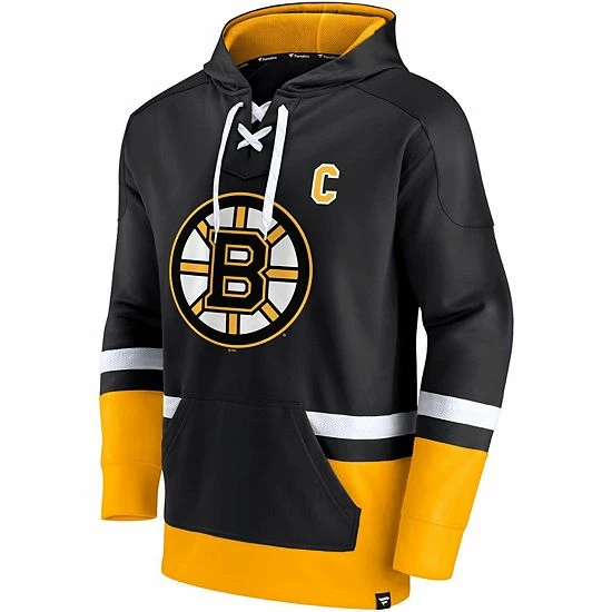 Men's Fanatics Branded Patrice Bergeron Black/Gold Boston Bruins Player Lace-Up V-Neck Pullover Hoodie Men's Fanatics Branded Patrice Bergeron Black/Gold Boston Bruins Player Lace-Up V-Neck Pullover Hoodie -Metaverse shop unnamed file 17890
