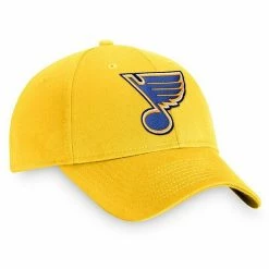 Men's Fanatics Branded Gold St. Louis Blues Core Adjustable Hat 4 Men's Fanatics Branded Gold St. Louis Blues Core Adjustable Hat -Metaverse shop unnamed file 17915