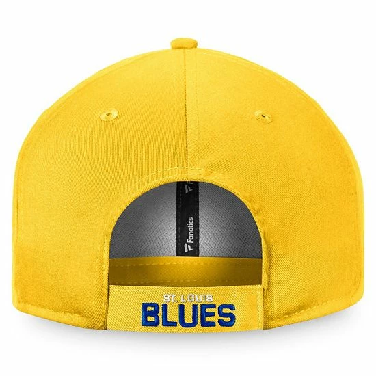 Men's Fanatics Branded Gold St. Louis Blues Core Adjustable Hat Men's Fanatics Branded Gold St. Louis Blues Core Adjustable Hat -Metaverse shop unnamed file 17916