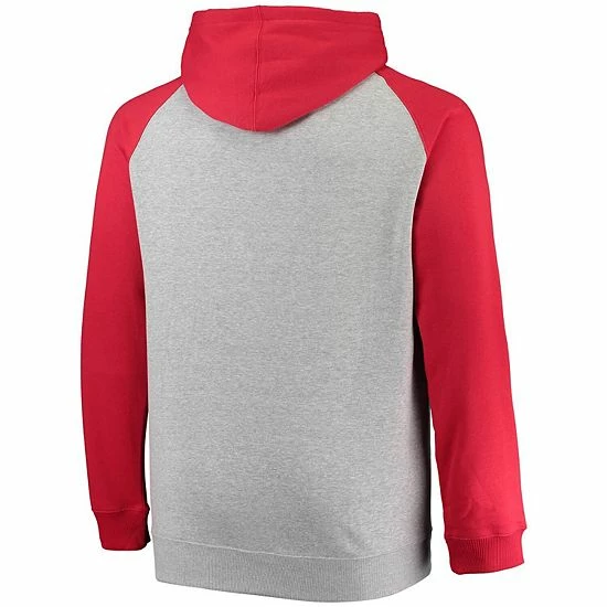 Men's Fanatics Branded Heathered Gray/Red Montreal Canadiens Big & Tall Raglan Pullover Hoodie Men's Fanatics Branded Heathered Gray/Red Montreal Canadiens Big & Tall Raglan Pullover Hoodie -Metaverse shop unnamed file 17922