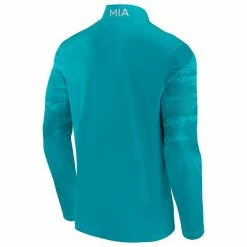 Men's Fanatics Branded Aqua Miami Dolphins Ringer Quarter-Zip Jacket 9 Men's Fanatics Branded Aqua Miami Dolphins Ringer Quarter-Zip Jacket -Metaverse shop unnamed file 17954
