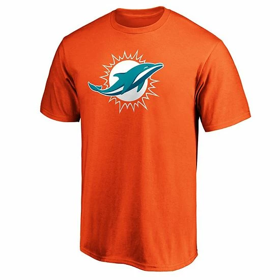 Men's Fanatics Branded Orange Miami Dolphins Big & Tall Primary Team Logo Long Sleeve T-Shirt 5 Men's Fanatics Branded Orange Miami Dolphins Big & Tall Primary Team Logo Long Sleeve T-Shirt - Image 3