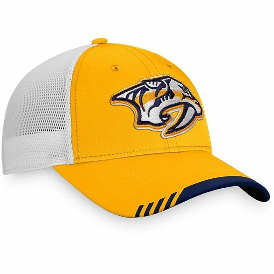 Men's Fanatics Branded Gold/White Nashville Predators Authentic Pro Team Locker Room Trucker Snapback Hat Men's Fanatics Branded Gold/White Nashville Predators Authentic Pro Team Locker Room Trucker Snapback Hat -Metaverse shop unnamed file 17986